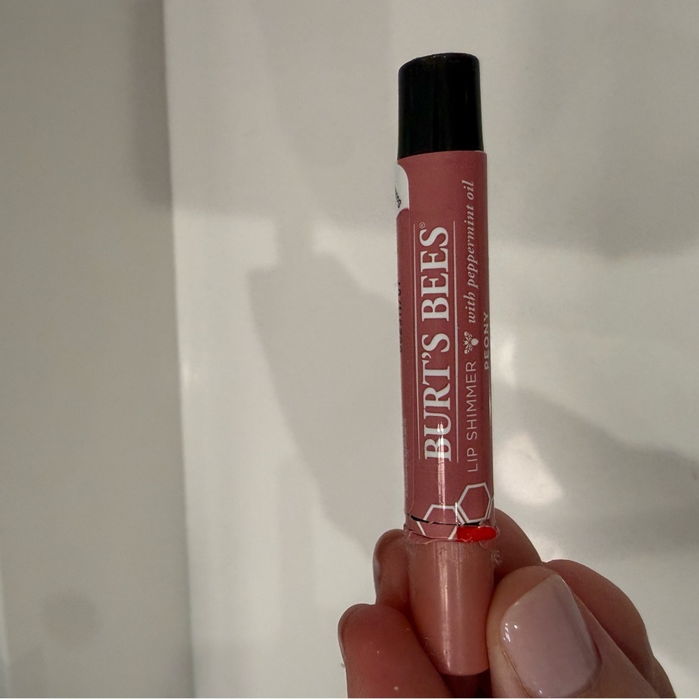 Burt's Bees Lip Shimmer - Shade: Peony (Sampled Once)